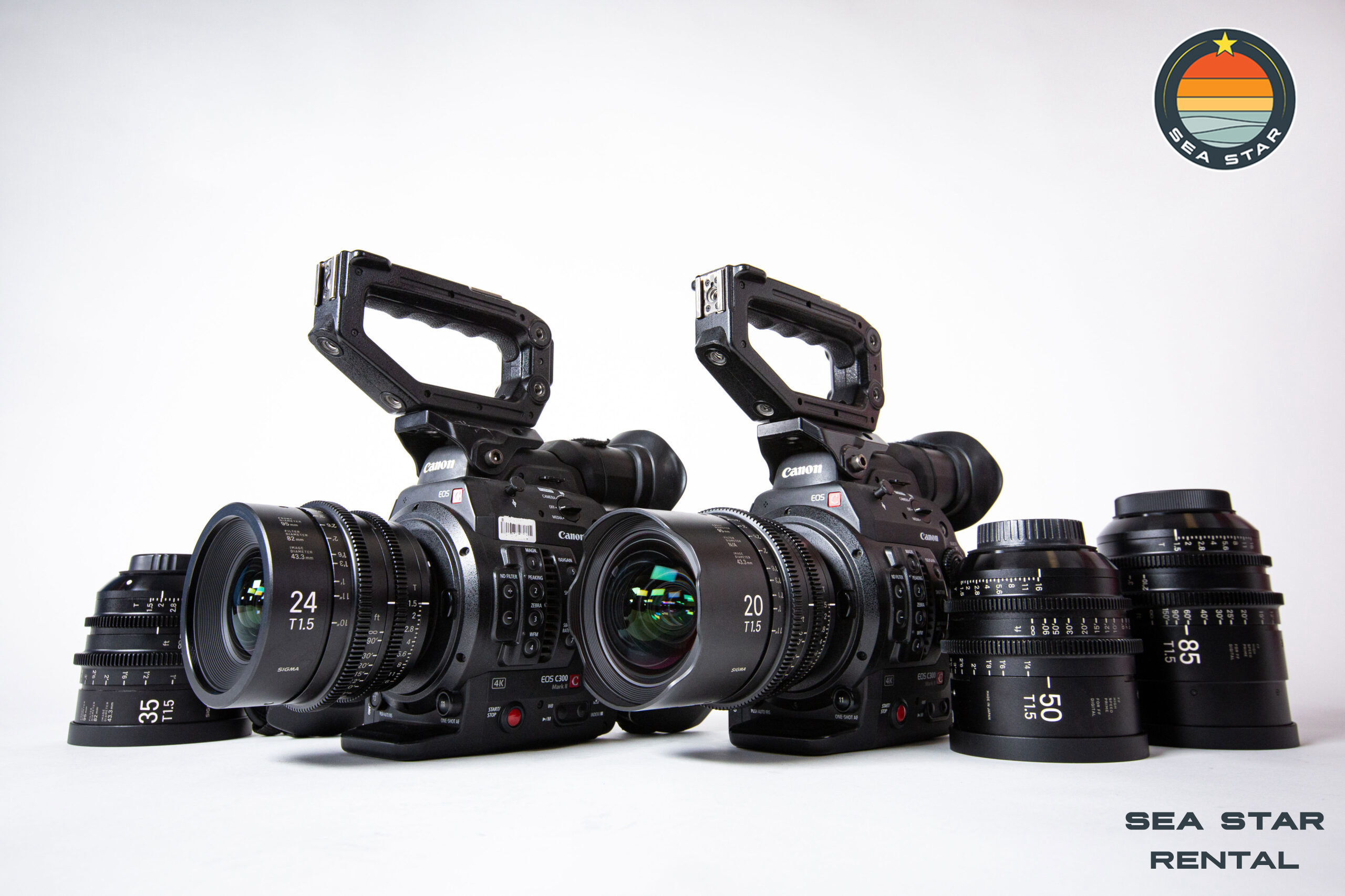 (2x) Canon Eos C300 Mark Ii W: Sigma Cine Ff High Speed Primes