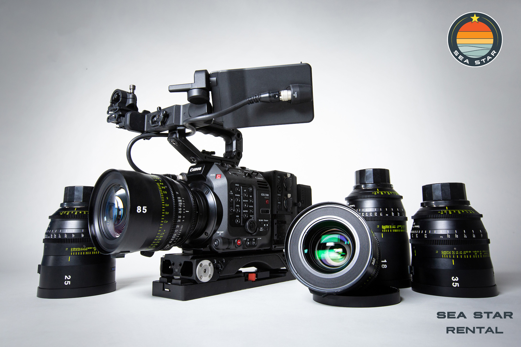 Canon C500 Ii W: Tokina Vista Prime T1.5 6 Way Lens Set